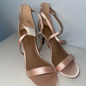 Women's Champagne Strappy Heel Sandals